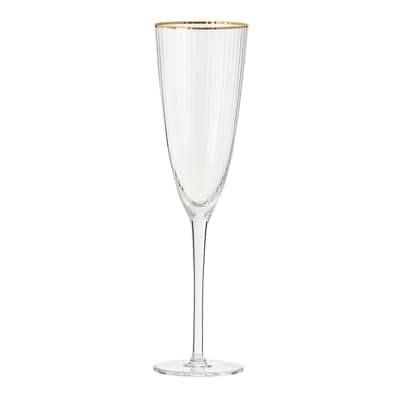 TAÇA CHAMPANHE 300 ML RUTILO DOURADO