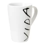 CANECA 400 ML LIVRO EM LOUÇAS RAÍZES - BRANCO/PRETO - Foto 5