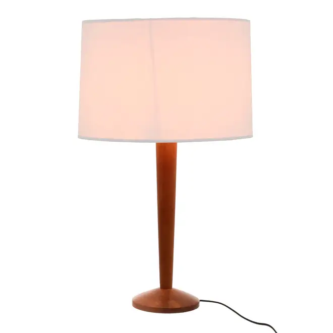 LUMINÁRIA DE MESA MOG C/CUP H - NOZES/BRANCO - Foto 1