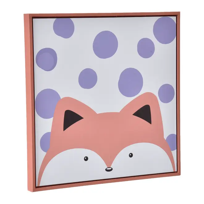 QUADRO 20 CM X 20 CM ANIMALS FOX - MELÃO/MOUSSE DE JABUTICABA - Foto 2