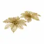 PRENDEDOR FLOR 14 CM FINE FESTIVITY C/2 - OURO - Foto 3