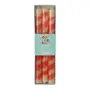 KIT COM 3 VELAS CASTIÇAL COLORFUN XMAS - VERMELHO/BRANCO - Foto 1