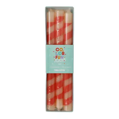 KIT COM 3 VELAS CASTIÇAL COLORFUN XMAS