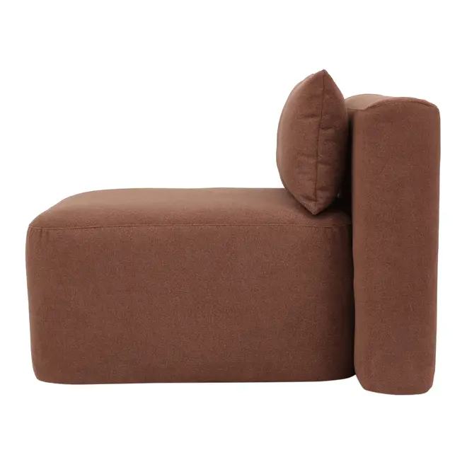 MÓDULO SOFÁ 1 LUGAR ASSENTO 75 CM SHIRO - RUBY MOCHA - Foto 3