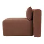MÓDULO SOFÁ 1 LUGAR ASSENTO 75 CM SHIRO - RUBY MOCHA - Foto 3