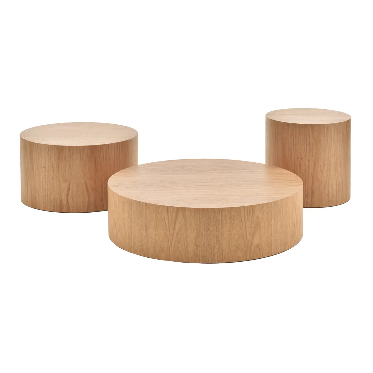 CONJUNTO MESA LATERAL/CENTRO PILLEN C/3 - FREIJÓ - Foto 1