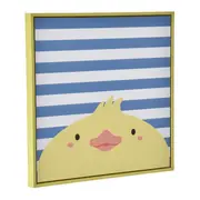 QUADRO 20 CM X 20 CM ANIMALS DUCK - ZIMBRO/LIMÃO SICILIANO - Foto 2