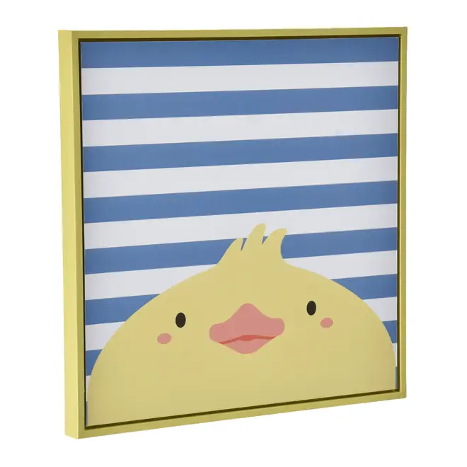 QUADRO 20 CM X 20 CM ANIMALS DUCK - ZIMBRO/LIMÃO SICILIANO - Foto 2