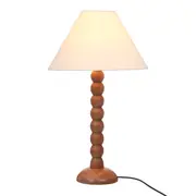 LUMINÁRIA DE MESA TORNIO C/CUP A - NOZES/NATURAL - Foto 2