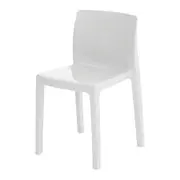 CADEIRA DE COZINHA EMPILHÁVEL VITRALI - BRANCO BRILHANTE - Foto 2