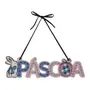 PLACA DECORATIVA PASCOQUETTE - BLEU CENDRÉ/VIN ROSE - Foto 1