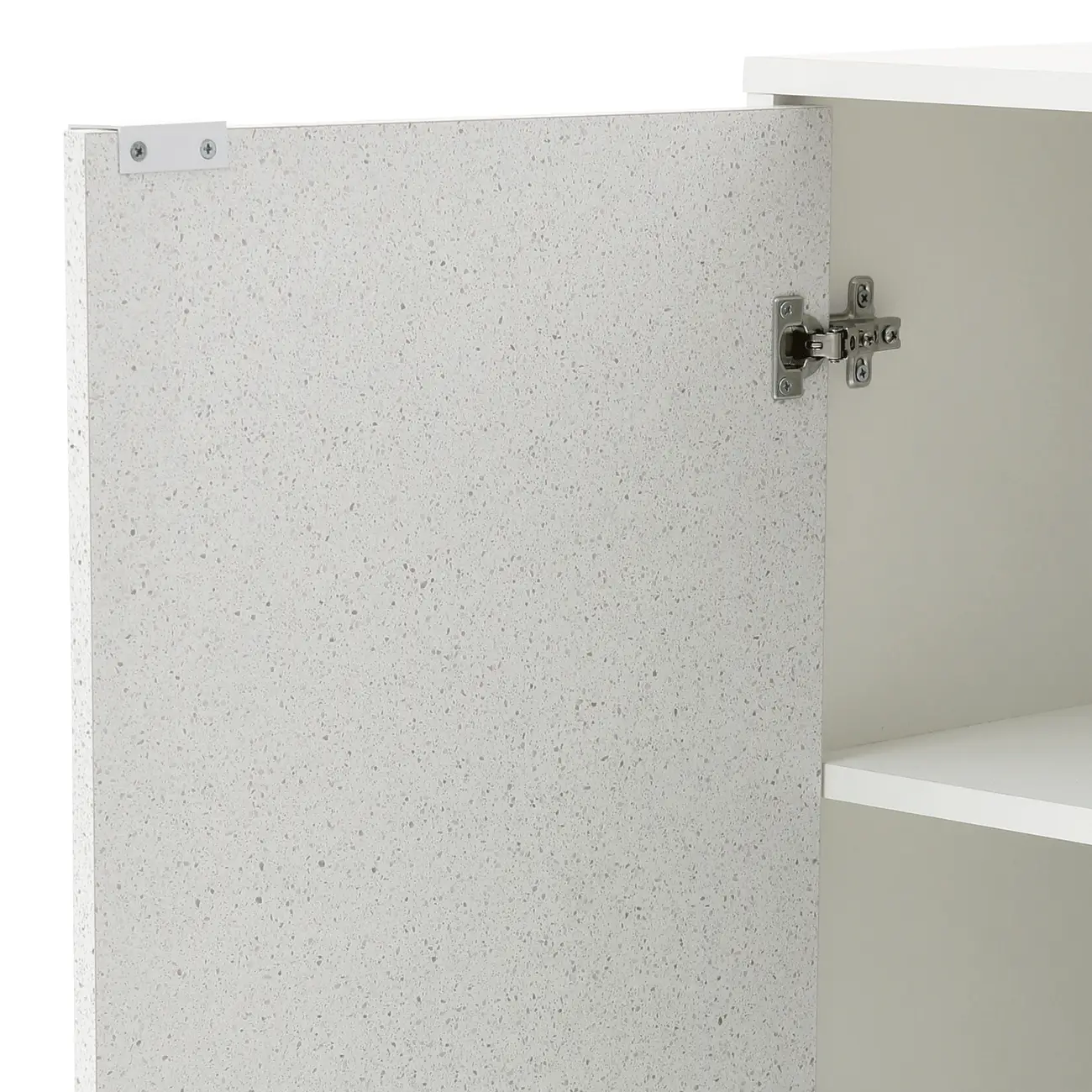 ARMÁRIO PARA ESCRITÓRIO BAIXO 2 PORTAS SLEEK - BRANCO/GRANILITE - Foto 10