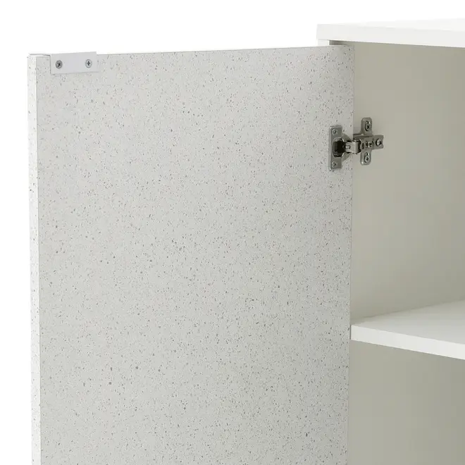 ARMÁRIO PARA ESCRITÓRIO BAIXO 2 PORTAS SLEEK - BRANCO/GRANILITE - Foto 10