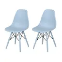 AZUL CLARO/AZUL CLARO - CONJUNTO COM 2 CADEIRAS EASY COLOR