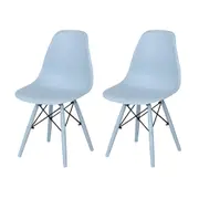 CONJUNTO COM 2 CADEIRAS EASY COLOR - AZUL CLARO/AZUL CLARO - Foto 1