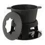 KIT PARA FONDUE 11 PEÇAS VERBIER - PRETO/BAMBU - Foto 3