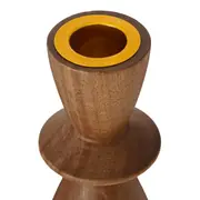 SUPORTE VELA/CASTIÇAL 11 CM ACÁCIA - ACÁCIA/OURO - Foto 5