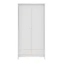 BRANCO - GUARDA-ROUPAS 2 PORTAS MON DIEU
