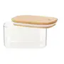 POTE HERMÉTICO 650 ML BAMBUCCI - INCOLOR/BAMBU - Foto 4