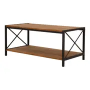 MESA DE CENTRO 90 CM X 45 CM STEAM TRUNK - CASTANHO/ENCERADO CASTANHO - Foto 3