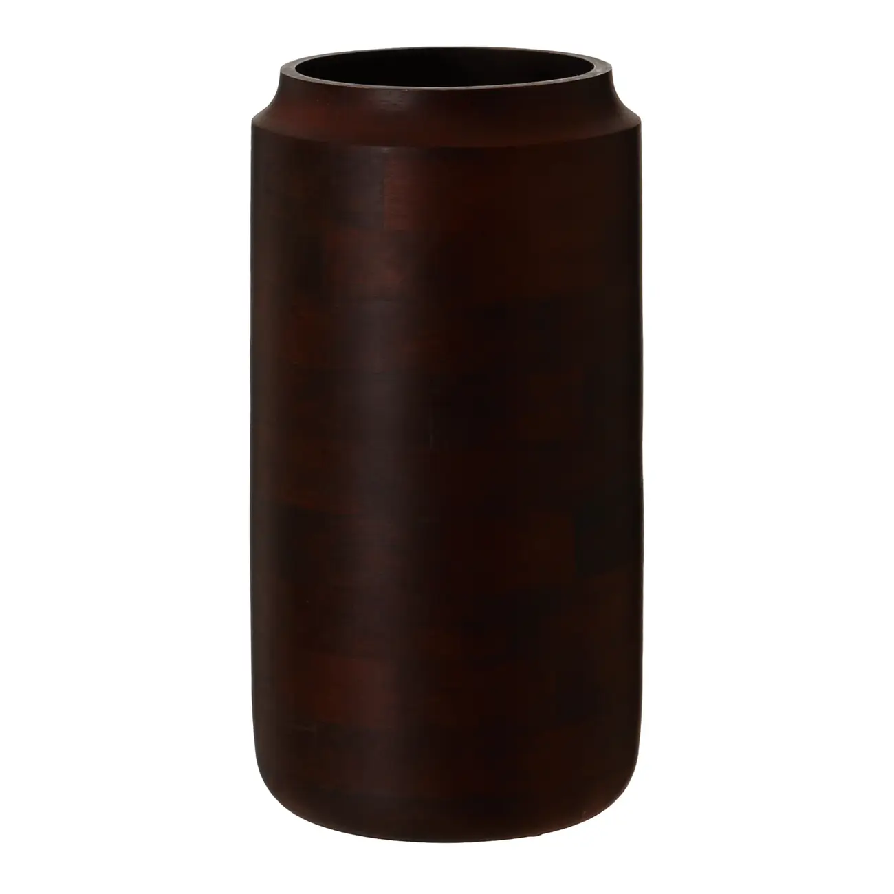 VASO DECORATIVO 26 CM BROMLEY - ENCERADO CASTANHO - Foto 2