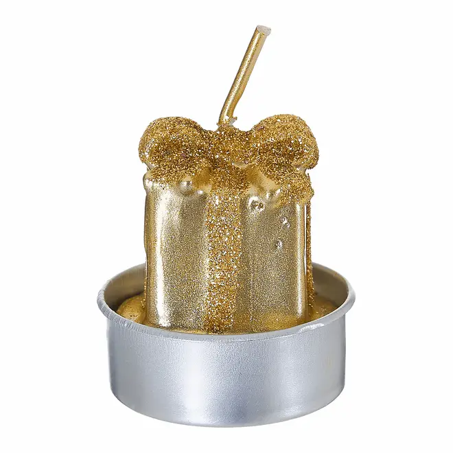 KIT MINI VELAS PRESENTES C/6 4 CM FINE FESTIVITY - OURO - Foto 3