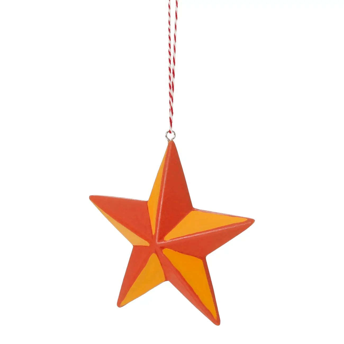 PINGENTE ESTRELA 8 CM COLORFUN XMAS - SORBET DE MANGA/VERMELHO - Foto 2