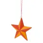 PINGENTE ESTRELA 8 CM COLORFUN XMAS - SORBET DE MANGA/VERMELHO - Foto 2