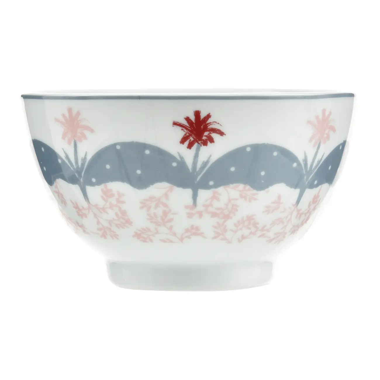 TIGELA 13 CM PASCOQUETTE - BLEU CENDRÉ/VIN ROSE - Foto 3