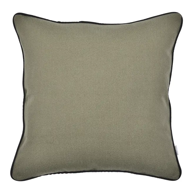 CAPA ALMOFADA 43 CM X 43 CM PAIR - MUSGO/PRETO - Foto 2