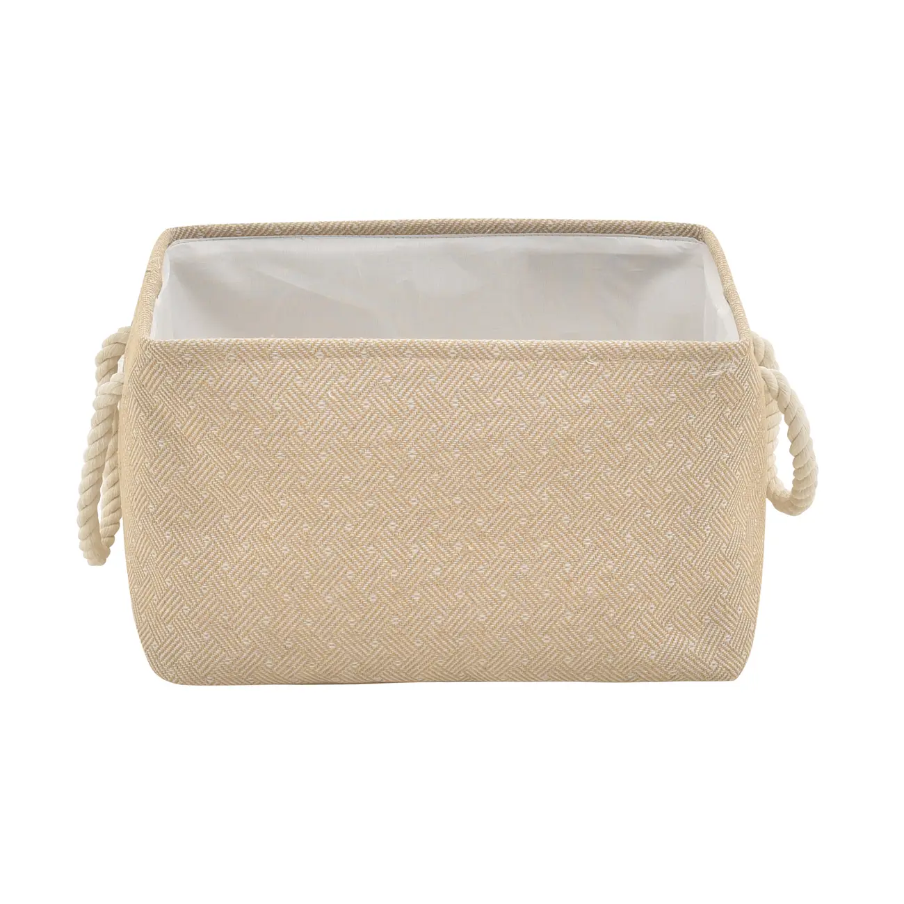 CESTO 23 CM X 26 CM X 35 CM TRAIRI - NATURAL/OFF WHITE - Foto 1