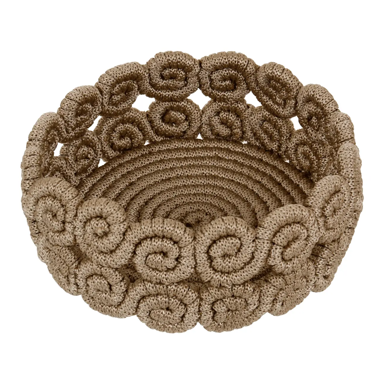 CESTO/CENTRO DE MESA 18 CM ARABESCO - CAMELO - Foto 3