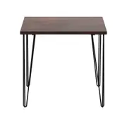 MESA DE JANTAR MESA 80 CM X 80 CM ZAHARA - PRETO/NOZES RÚSTICO - Foto 33