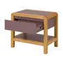 MESA DE CABECEIRA 1 GAVETA KANT - RUBY MOCHA/AMÊNDOA - Foto 2