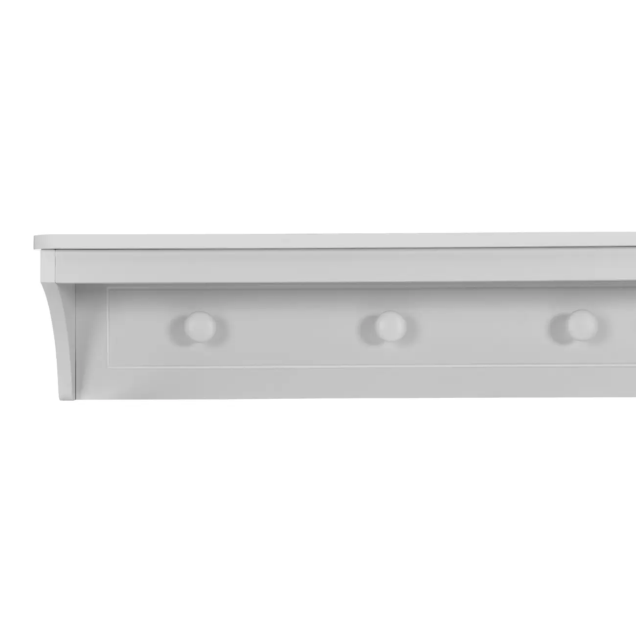 PRATELEIRA COM GANCHOS 18 CM X 1,20 M X 18 CM MON DIEU - BRANCO - Foto 4