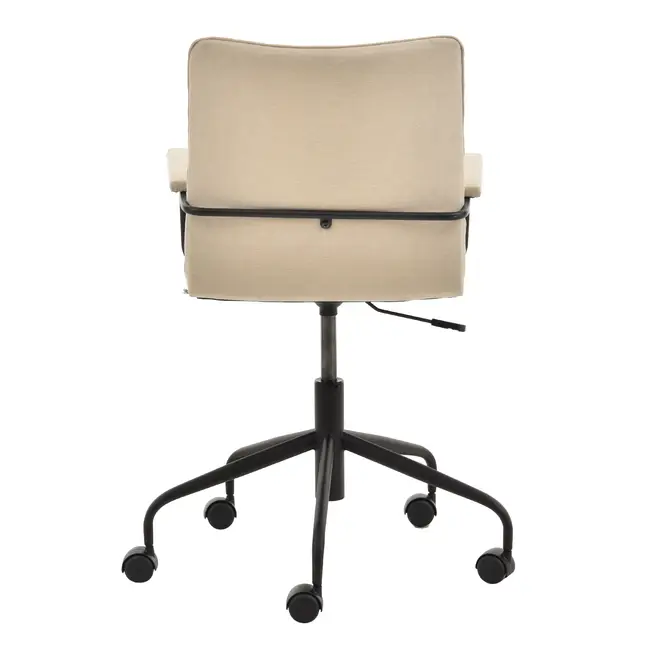 CADEIRA HOME OFFICE FENIKS - BEGE/PRETO - Foto 5