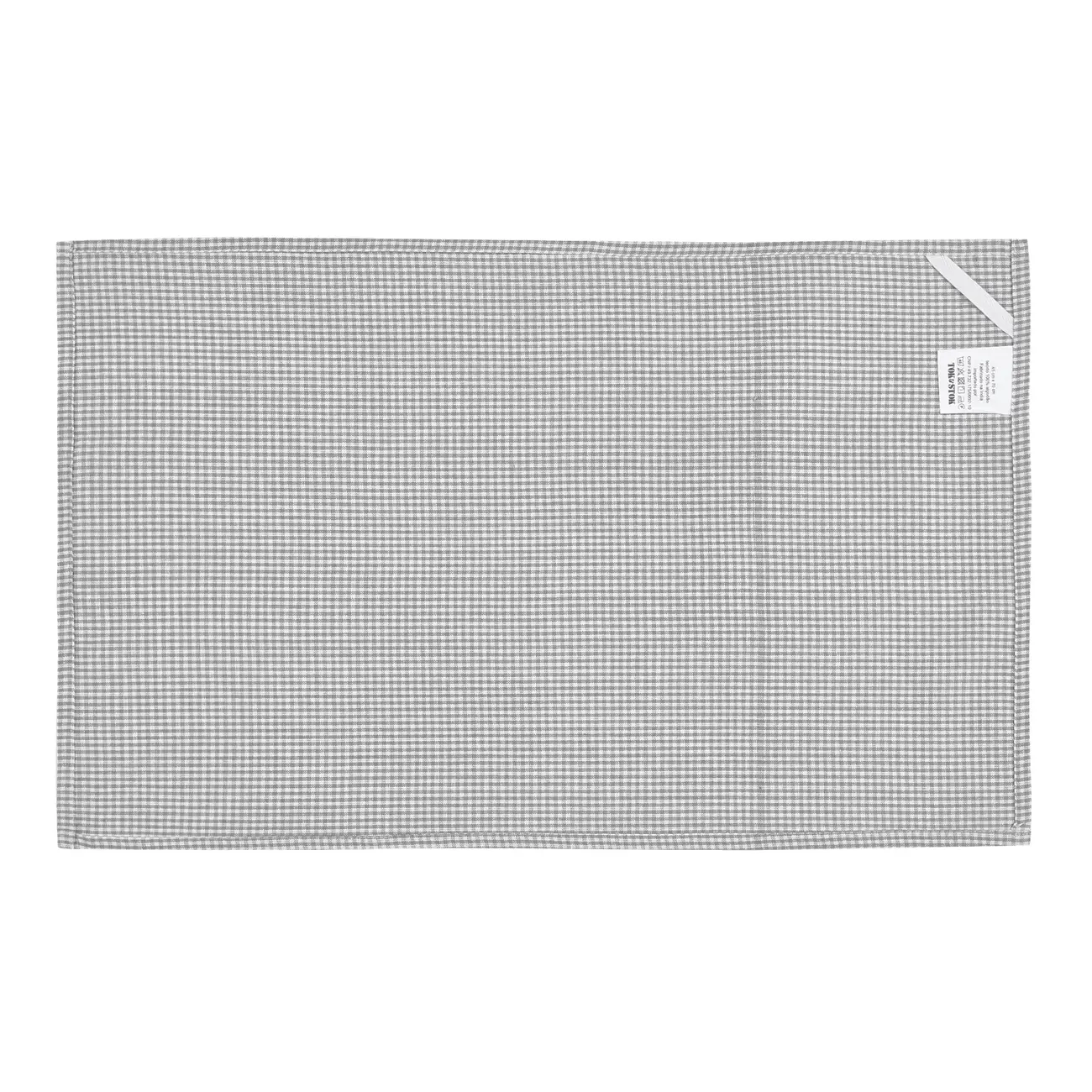 PANO DE PRATO CONJUNTO COM PEÇAS 2 COZY - BRANCO/CINZA - Foto 5