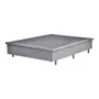 BASE PARA CAMA BOX CASAL 1,38 M X 1,88 M COM BAÚ NEST - CINZA - Foto 1