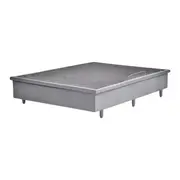 BASE PARA CAMA BOX CASAL 1,38 M X 1,88 M COM BAÚ NEST - CINZA - Foto 1