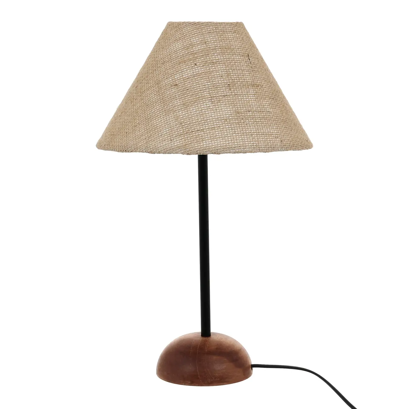 LUMINÁRIA DE MESA PILAR C/CUP A - NOZES/PRETO - Foto 2