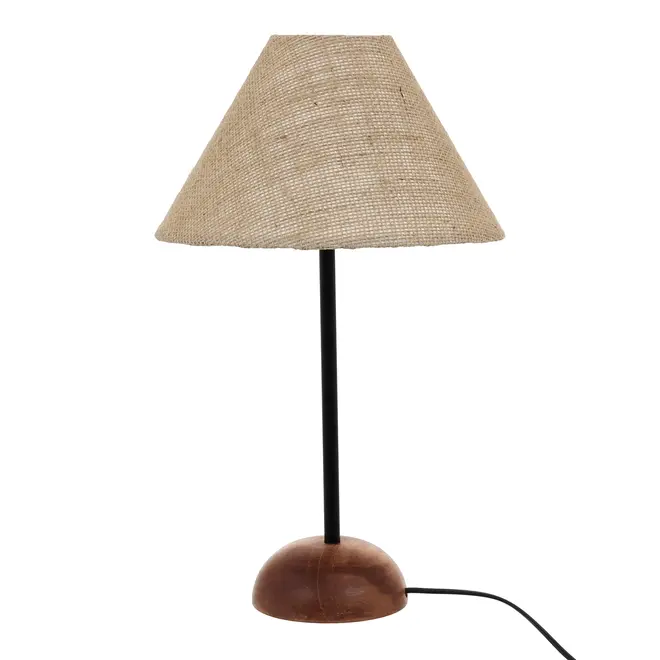 LUMINÁRIA DE MESA PILAR C/CUP A - NOZES/PRETO - Foto 2