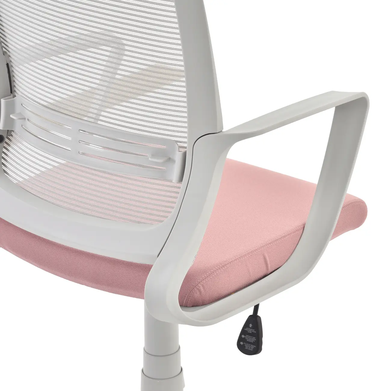 CADEIRA DE ESCRITÓRIO FRESH - CINZA CLARO/QUARTZO ROSA - Foto 7