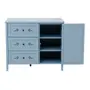 CÔMODA 3 GAVETAS/1 PORTA 93 CM X 53 CM BOUQUET XODÓ - BLEU CENDRÉ/MULTICOR - Foto 2