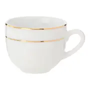 XÍCARA CAFÉ 75 ML GOLDEN - BRANCO/OURO - Foto 3