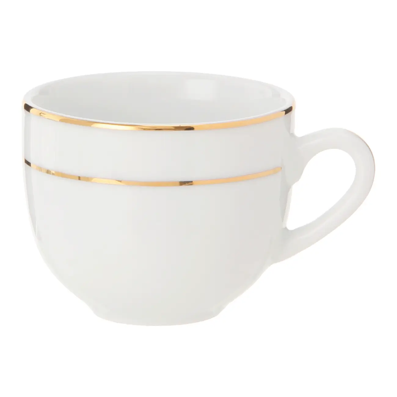 XÍCARA CAFÉ 75 ML GOLDEN - BRANCO/OURO - Foto 3
