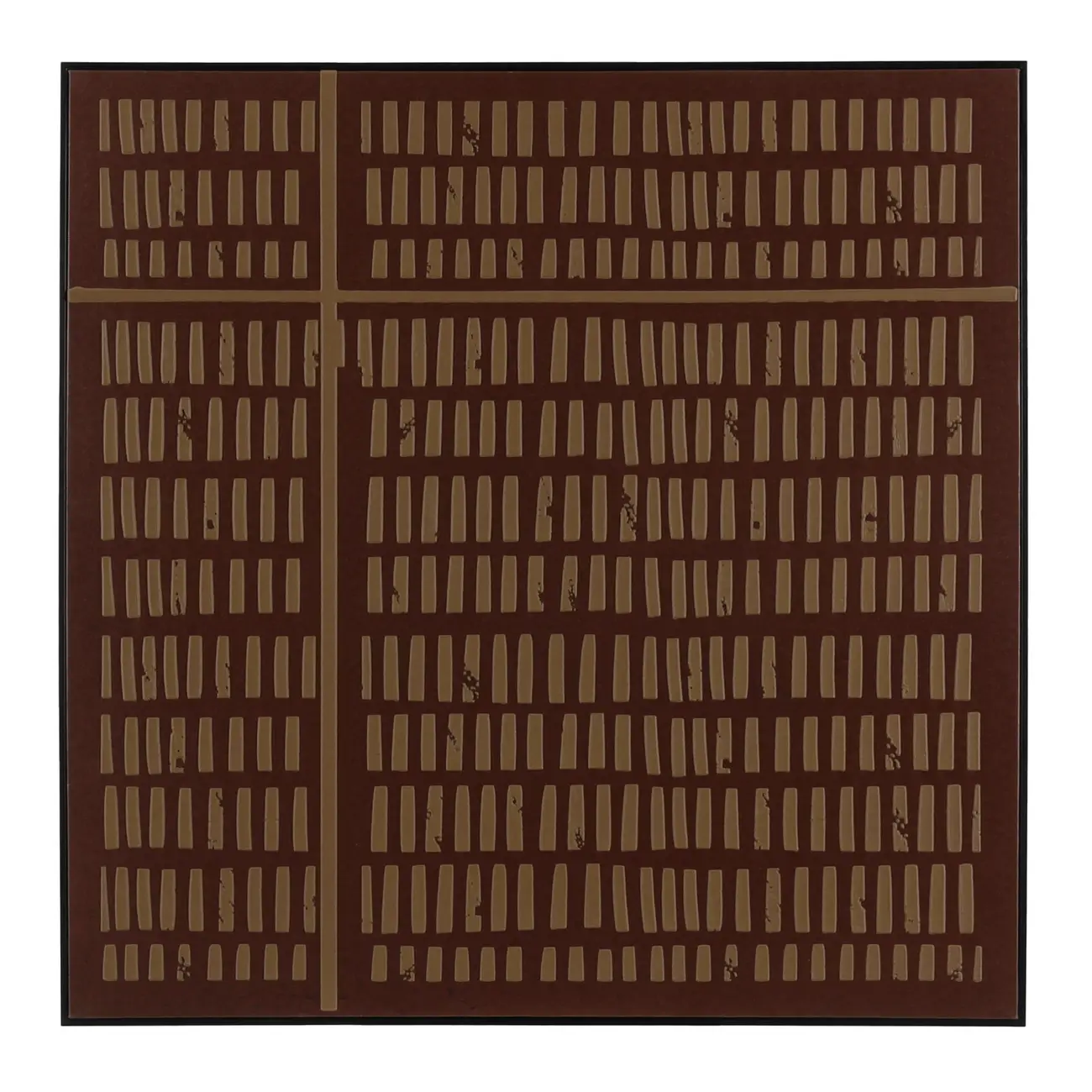 QUADRO 80 CM X 80 CM VOLUMETRIC BROWN - MARROM/CANELA DO CEILÃO - Foto 1