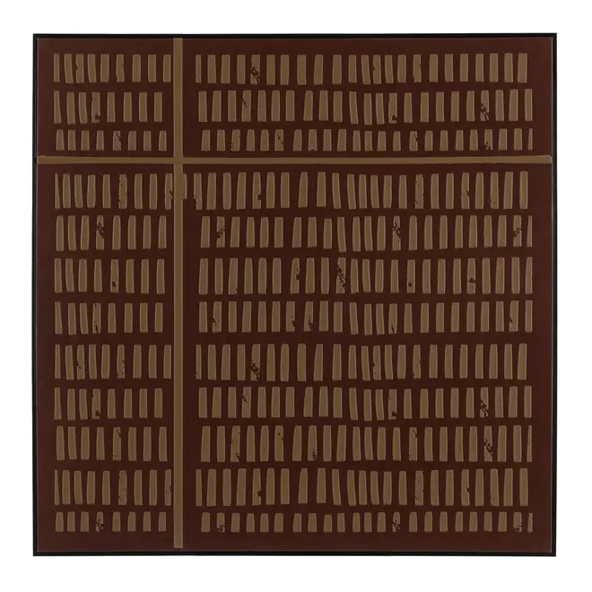 QUADRO 80 CM X 80 CM VOLUMETRIC BROWN - MARROM/CANELA DO CEILÃO - Foto 1