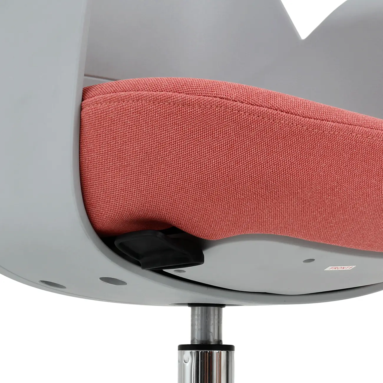 CADEIRA HOME OFFICE VÓRTEX - CINZA CLARO/OPALA ROSA - Foto 8
