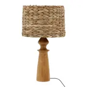 LUMINÁRIA DE MESA BILBOQUÊ C/CUP H TABOA - AMÊNDOA/FIBRA CLARA - Foto 2
