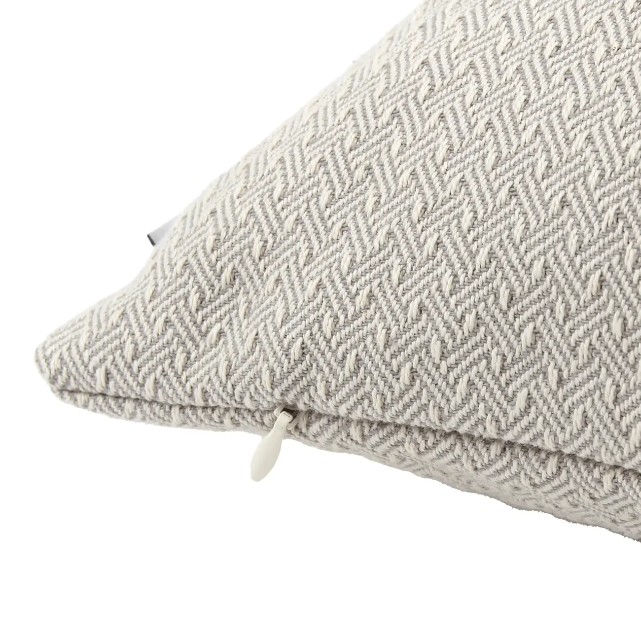 CAPA ALMOFADA 43 CM X 43 CM JOUR - CINZA PROVENCE/BRANCO - Foto 3